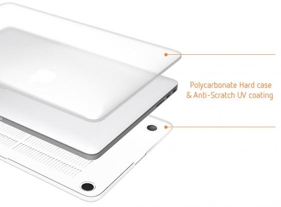 

Чехол-накладка для ноутбука Macbook Pro 2016 13". Материал пластик. Цвет: прозрачный матовый.