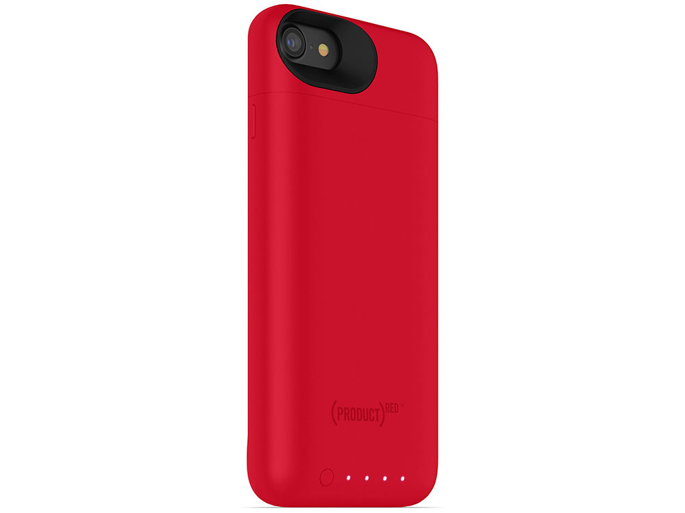 

Чехол Mophie Juice Pack Air со встроенным аккумулятором для iPhone 7. Цвет: красный.
