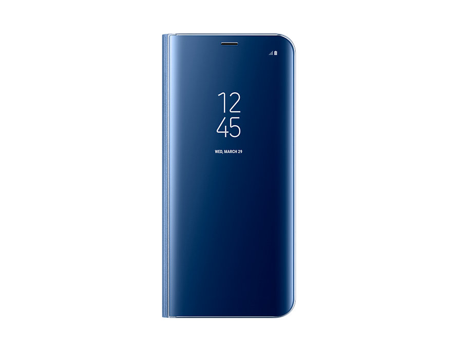 

Чехол-книжка для Samsung Galaxy S8+ Samsung EF-ZG955CLEGRU Clear View Standing Cover Blue флип, поликарбонат, полиуретан