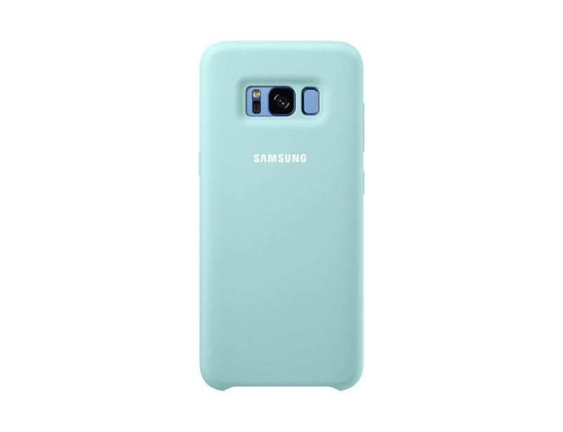 

Чехол-накладка для Samsung Galaxy S8+ Samsung Silicone Cover Blue клип-кейс, силикон