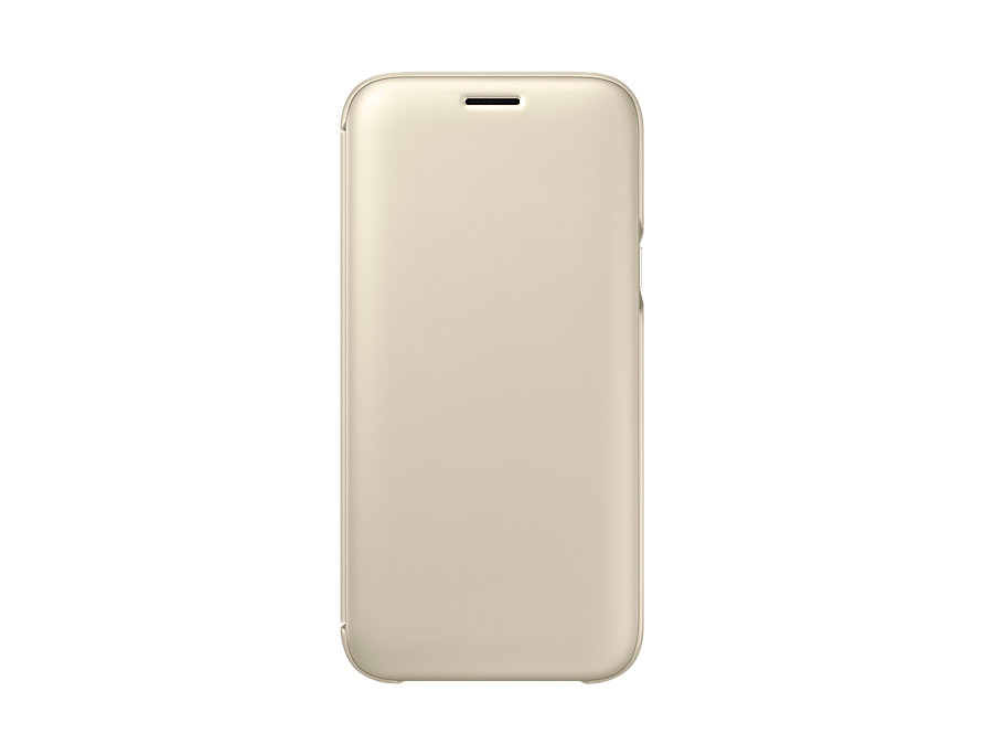 

Чехол-книжка для Samsung Galaxy J5 2017 Samsung EF-WJ530CFEGRU Wallet Cover Gold флип, поликарбонат, полиурета
