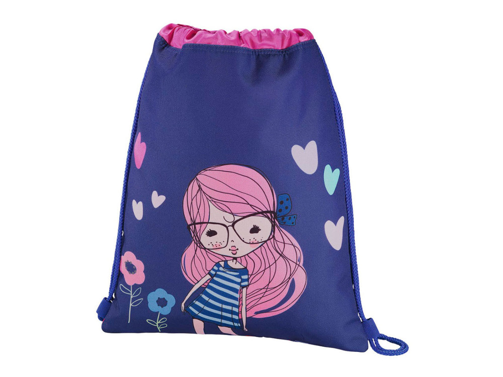 

Мешок для сменной обуви Hama Pretty girl синий/розовый 00139114