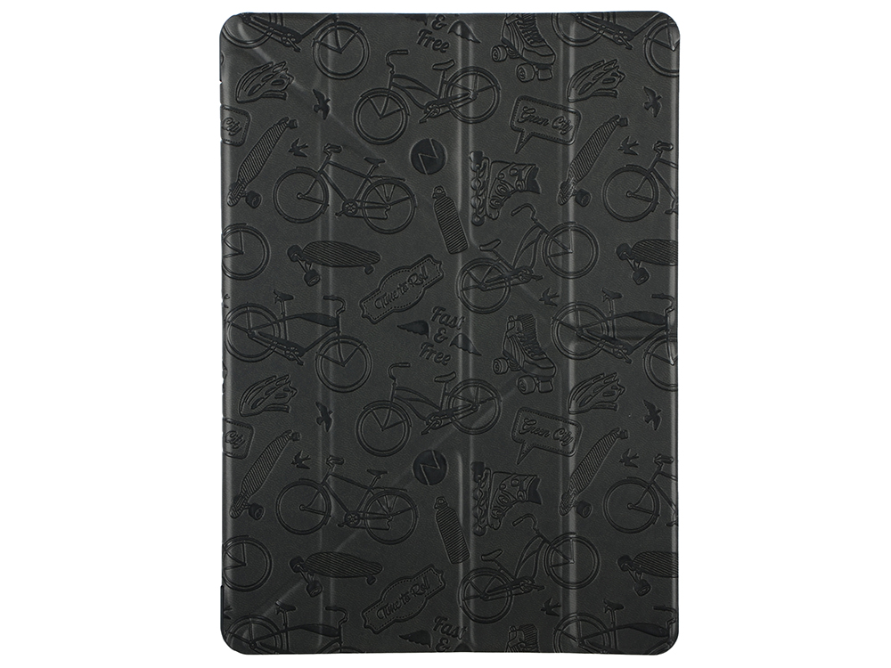

Чехол Deppa подставка Wallet Onzo для Apple iPad Pro 9.7 c тиснением, темно-серый, Deppa