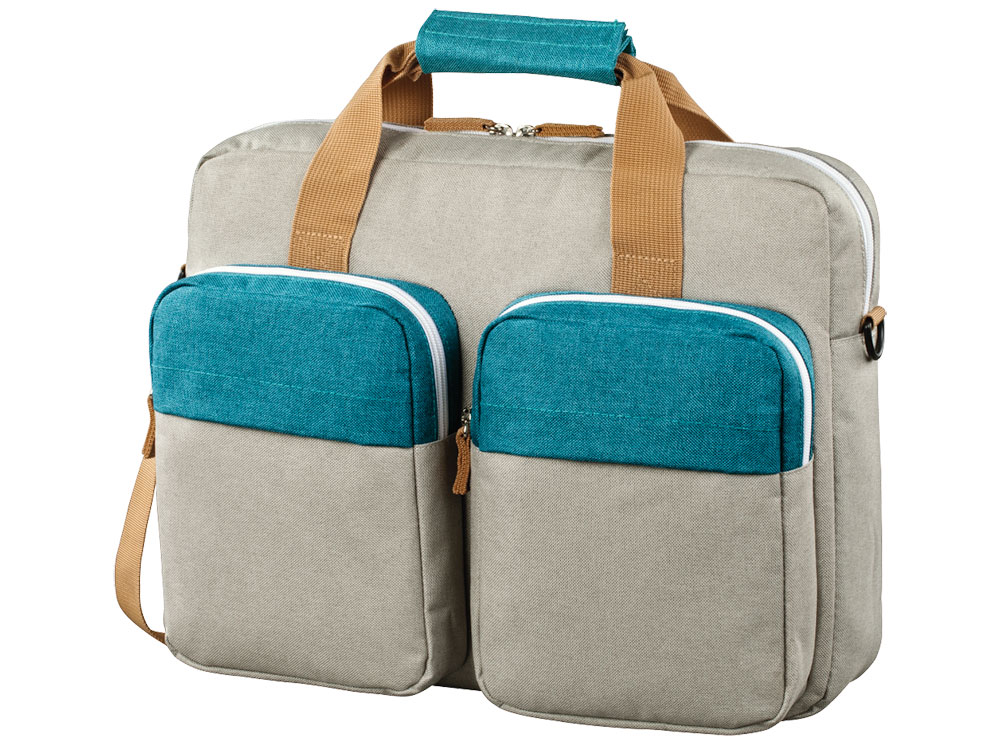 

Сумка для ноутбука 15.6" Hama Florence II серый/зеленый полиэстер (00101574)