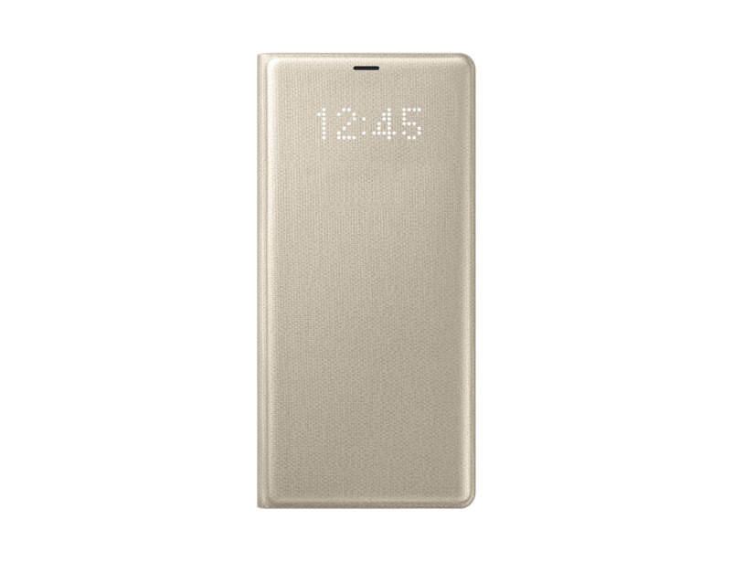 

Чехол-книжка для Samsung Galaxy Note 8 LED Samsung EF-NN950PFEGRU View Cover Gold флип, поликарбонат, полиуретан