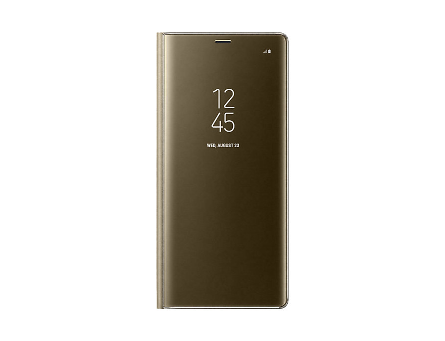 

Чехол-книжка для Samsung Galaxy Note 8 Samsung Clear View Standing Cover Great Gold флип, полиуретан, поликарбонат