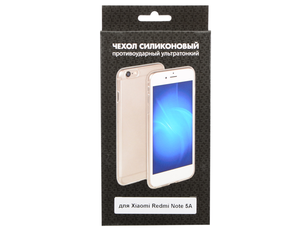 

Чехол-накладка для Xiaomi Redmi Note 5A DF xiCase-19 клип-кейс, прозрачный силикон