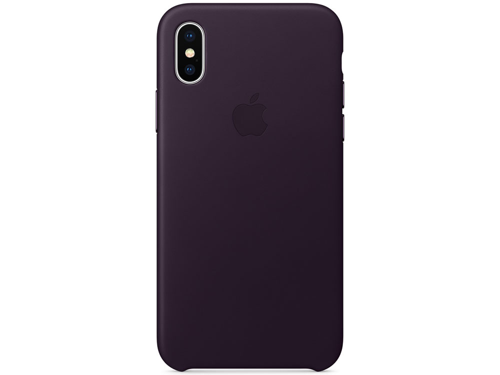 

Накладка Apple "Leather Case" для iPhone X баклажанный MQTG2ZM/A