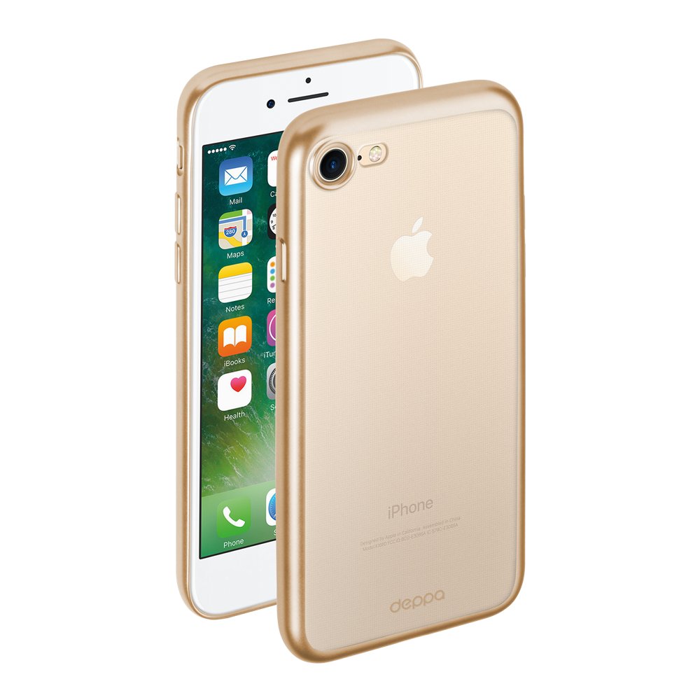 Чехол Deppa Gel Plus Case матовый для Apple iPhone 7/8, золотой