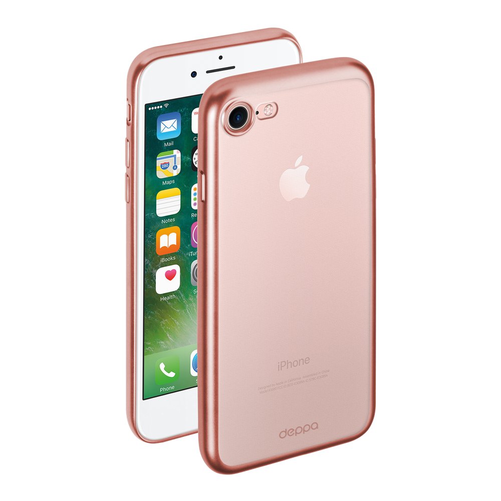 

Чехол Deppa Gel Plus Case матовый для Apple iPhone 7/8, розовое золото