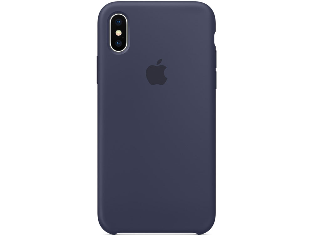 

Накладка Apple Silicone Case для iPhone X темно-синий MQT32ZM/A