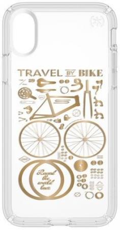 

Чехол Speck Presidio Clear + Print для iPhone X. Материал пластик. Цвет: прозрачный. Дизайн City Bik