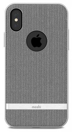 

Чехол-накладка Moshi Vesta для iPhone X. Материал пластик/полиуретан. Цвет серый.