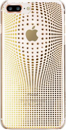 

Чехол Bling My Thing для iPhone 8 Plus. Коллекция Warp Deluxe. Цвет золотой. Материал пластик.