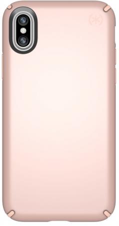 

Чехол Speck Presidio Metallic для iPhone X. Материал пластик/металл. Цвет розовое золото. Дизайн Ros