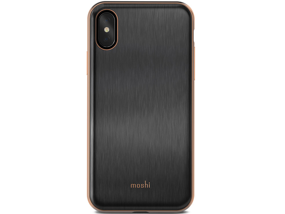 

Чехол Moshi iGlaze для iPhone X. Сделан из ударопрочного пластика. Цвет: черный.