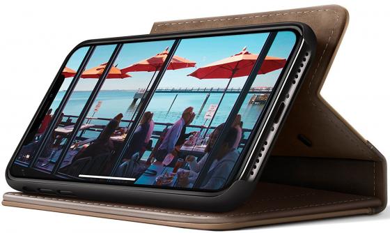 

Чехол-книжка Twelve South BookBook для iPhone X кожа коричневый 12-1734