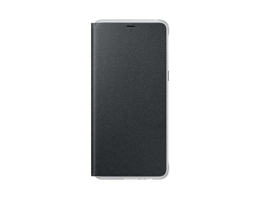 

Чехол-книжка для Samsung Galaxy A8+ Samsung Neon Flip Cover Black флип, полиуретан, поликарбонат