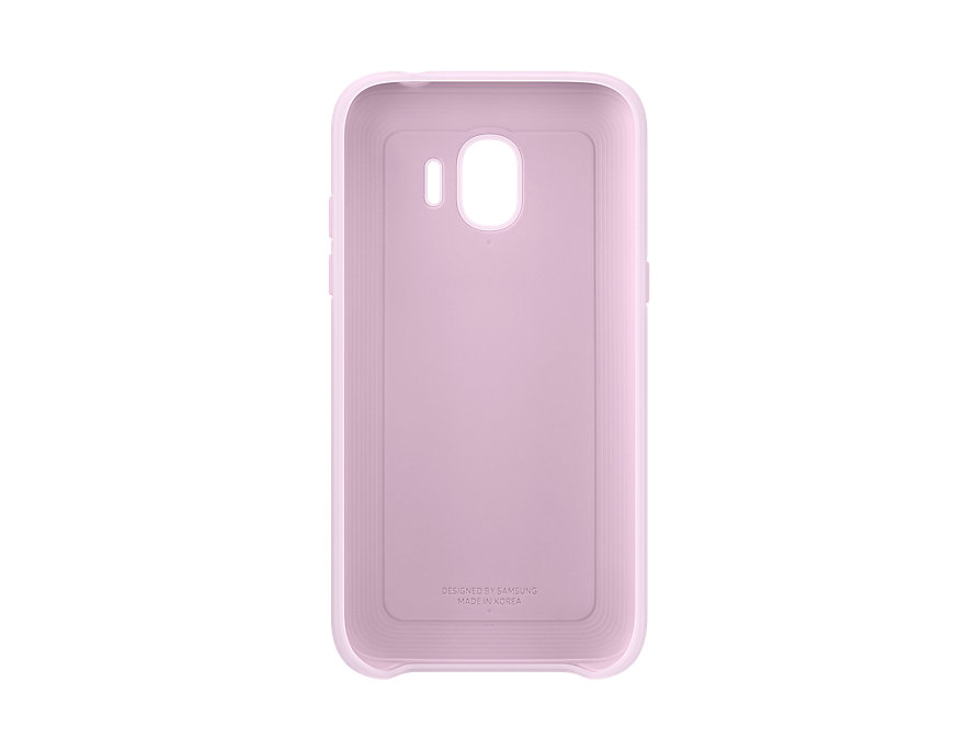 

Чехол-накладка для Samsung Galaxy J2 2018 Dual Layer Cover Pink клип-кейс, силикон