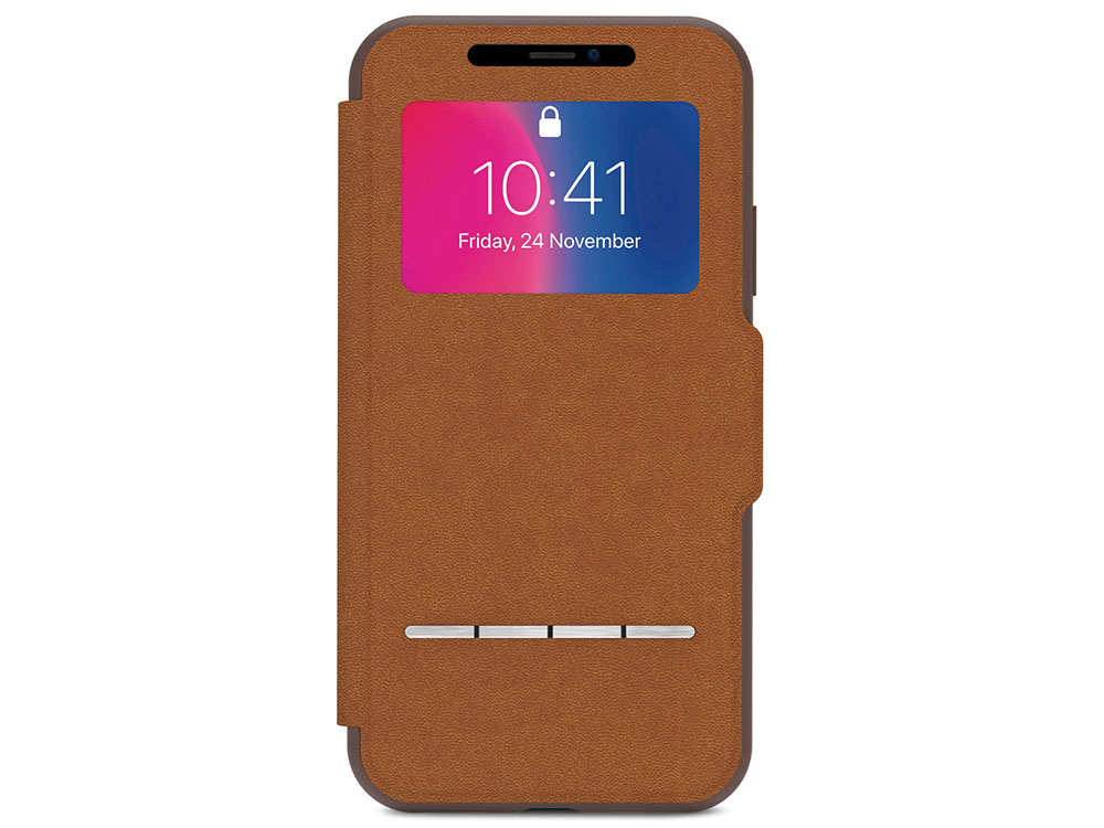 

Чехол-книжка Moshi SenseCover для iPhone X коричневый 99MO072731