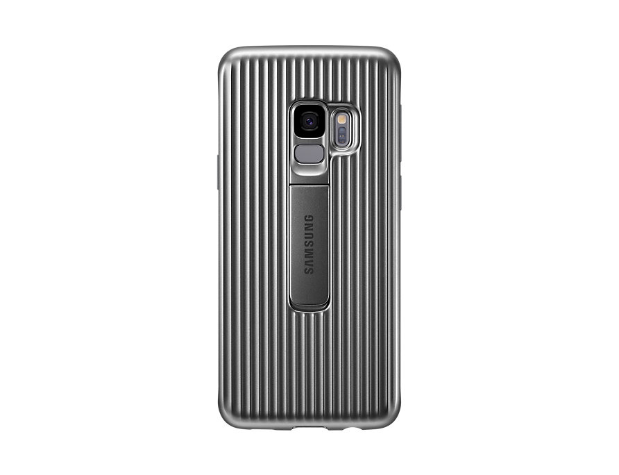 

Чехол-накладка для Samsung Galaxy S9 Samsung Protective Standing Silver (EF-RG960CSEGRU) клип-кейс, поликарбонат