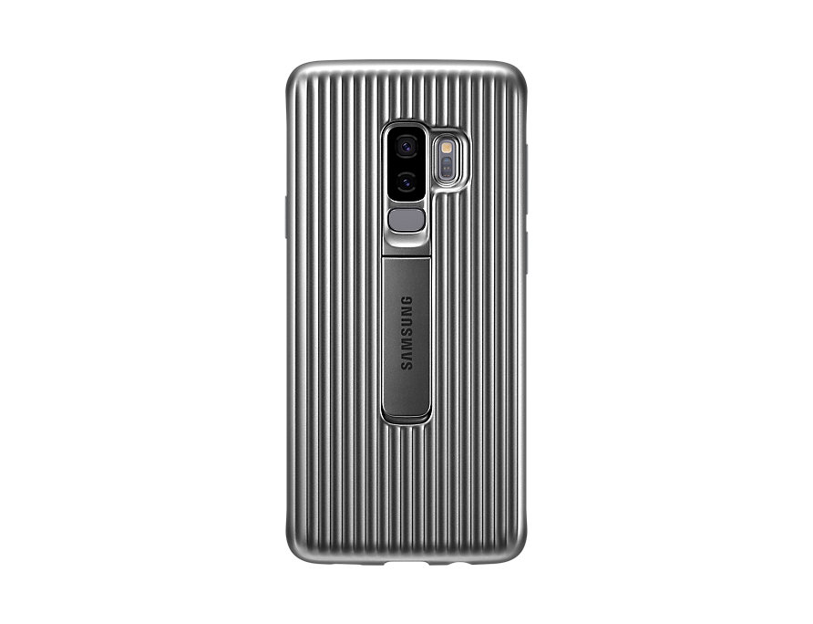 

Чехол-накладка для Samsung Galaxy S9+ Samsung Protective Standing Silver клип-кейс, поликарбонат