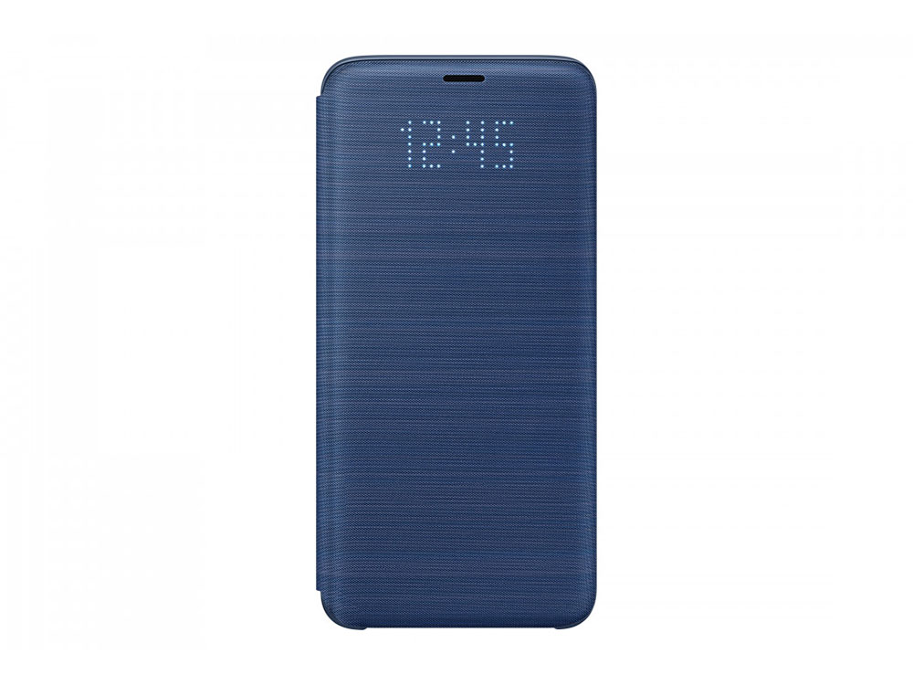 

Чехол-книжка для Samsung Galaxy S9 Samsung LED View Cover Blue флип, полиуретан, поликарбонат