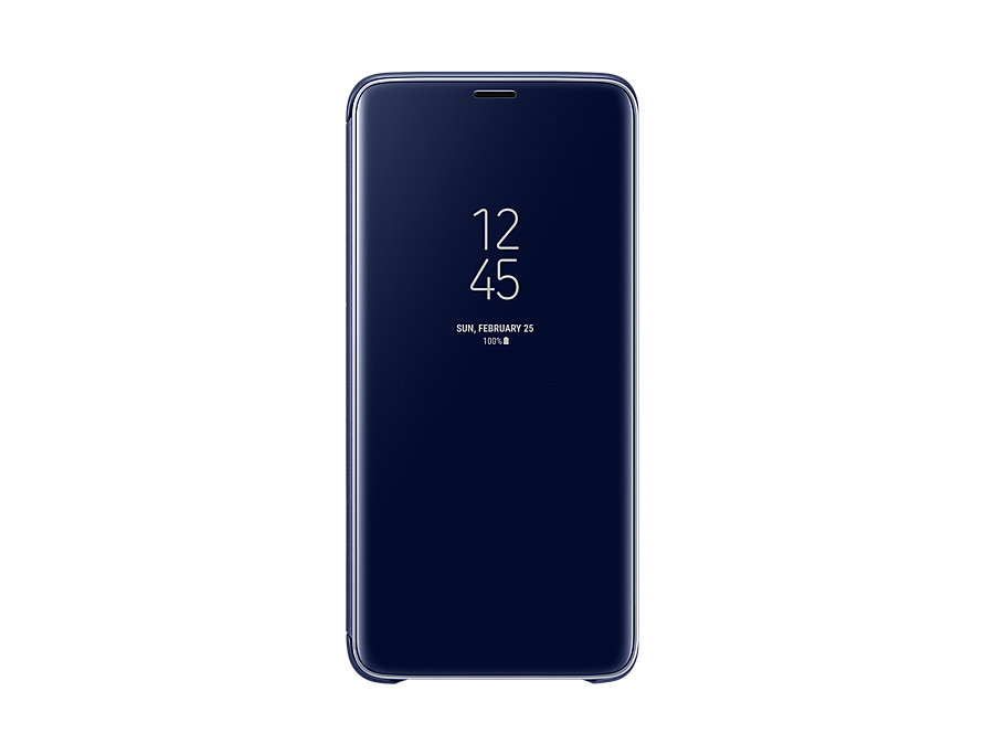 

Чехол-книжка для Samsung Galaxy S9+ Samsung Clear View Standing Blue флип, полиуретан, поликарбонат