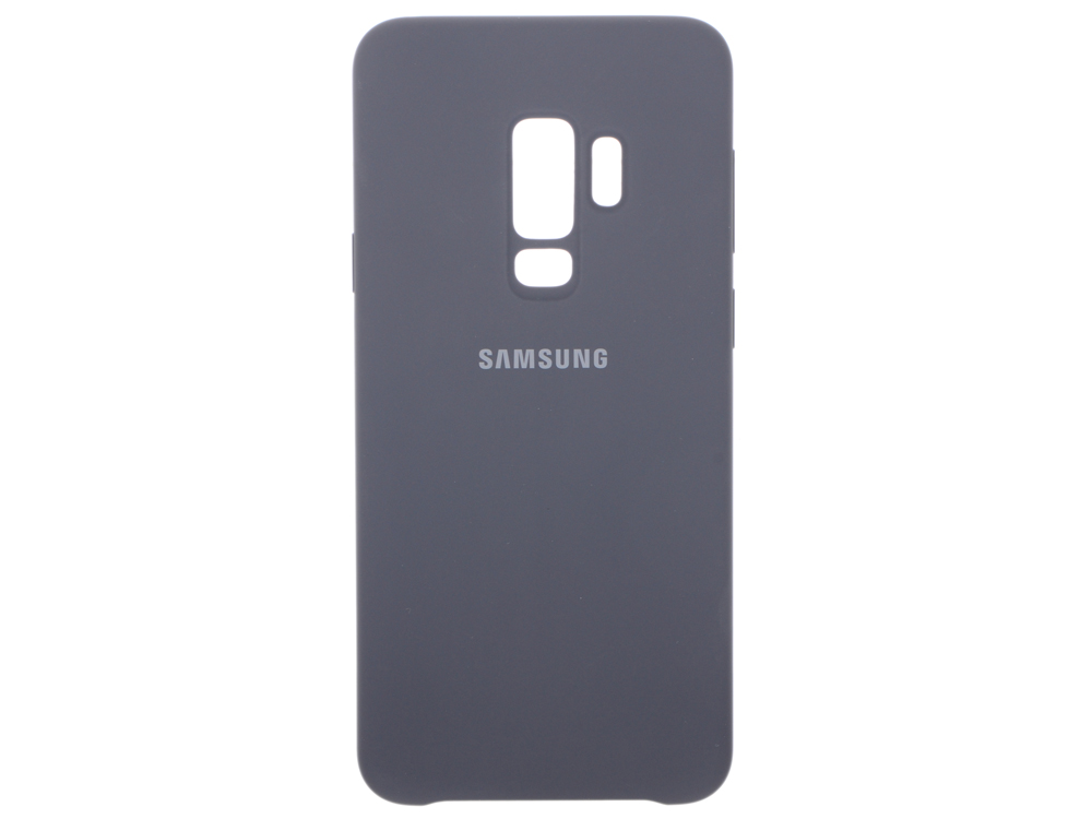 

Чехол-накладка для Samsung Galaxy S9+ Samsung Silicone Cover Black клип-кейс, силикон