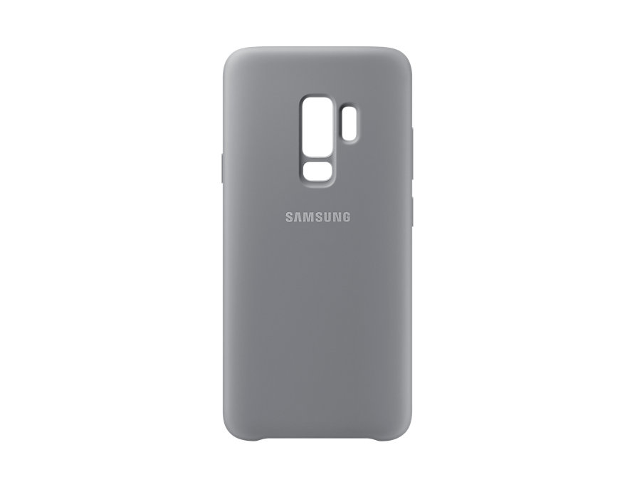 

Чехол-накладка для Samsung Galaxy S9+ Samsung Silicone Cover Gray клип-кейс, силикон