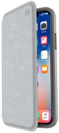 

Чехол-книжка Speck Presidio Folio для iPhone X серый 110575-7360