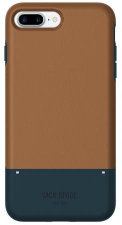 

Накладка Jack Spade Credit Card Case для iPhone 7 Plus iPhone 8 Plus коричневый синий JSIPH-018-TNVY