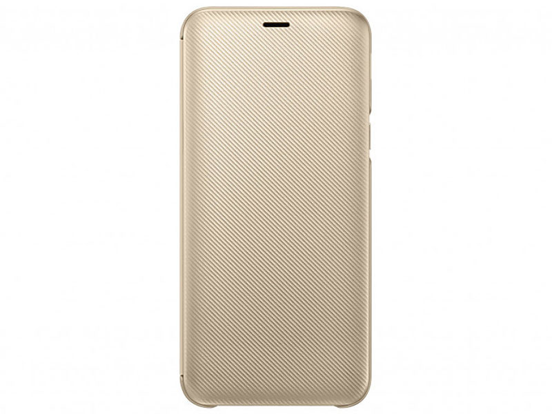 

Чехол-книжка для Samsung Galaxy J6 2018 Samsung Wallet Cover Gold флип, полиуретан, поликарбонат