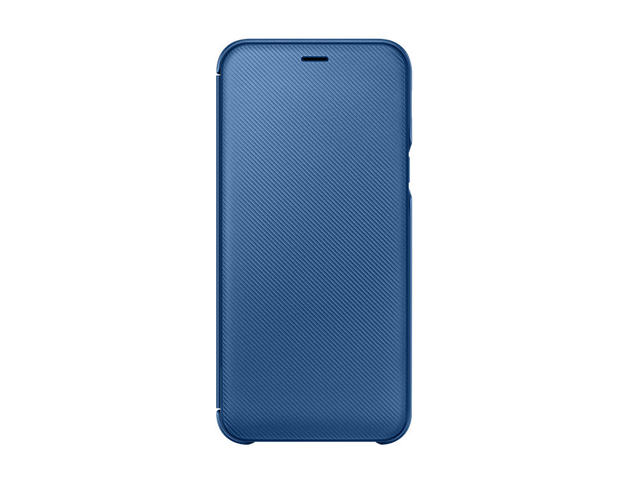 

Чехол-книжка для Samsung Galaxy A6 2018 Samsung Wallet Cover Blue флип, полиуретан, поликарбонат