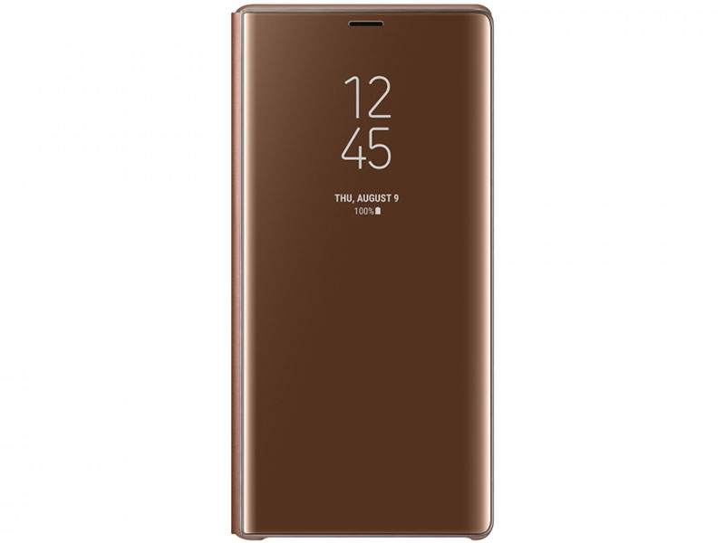 

Чехол (флип-кейс) Samsung для Samsung Galaxy Note 9 Clear View Standing Cover коричневый (EF-ZN960CA