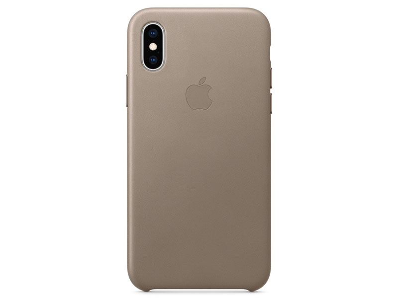 

Накладка Apple Leather Case для iPhone XS платиново-серый MRWL2ZM/A