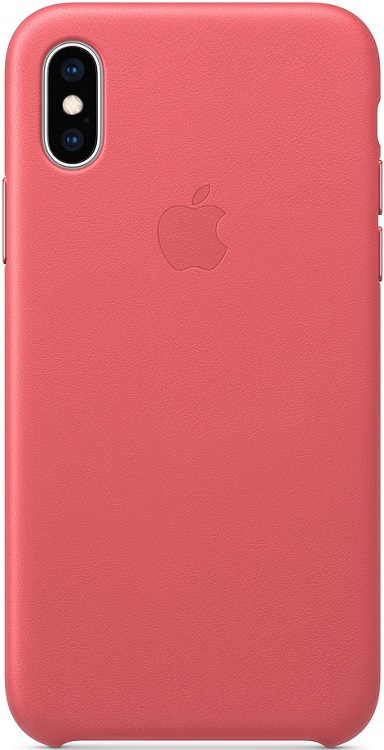 

Чехол для iPhone XS Leather Case - Peony Pink (MTEU2ZM/A)