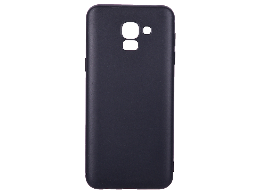Чехол-накладка для Samsung Galaxy J6 BoraSCO Mate Black клип-кейс, силикон