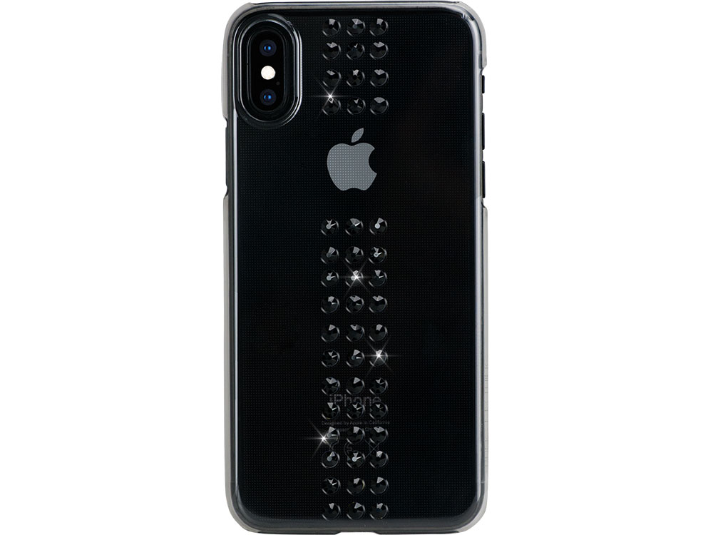

Чехол Bling My Thing для iPhone XS/X, с кристаллами Swarovski. Материал пластик. Коллекция Stripe, Дизайн Jet