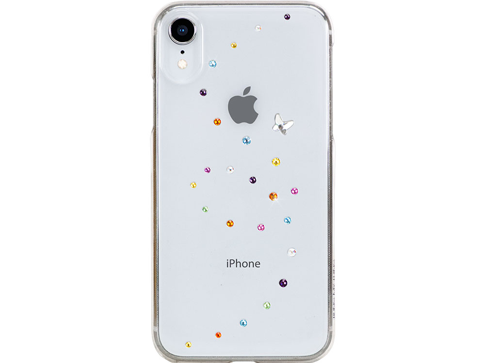 

Чехол Bling My Thing для iPhone XR с кристаллами Swarovski. Коллекция Papillon. Дизайн Cotton Candy.