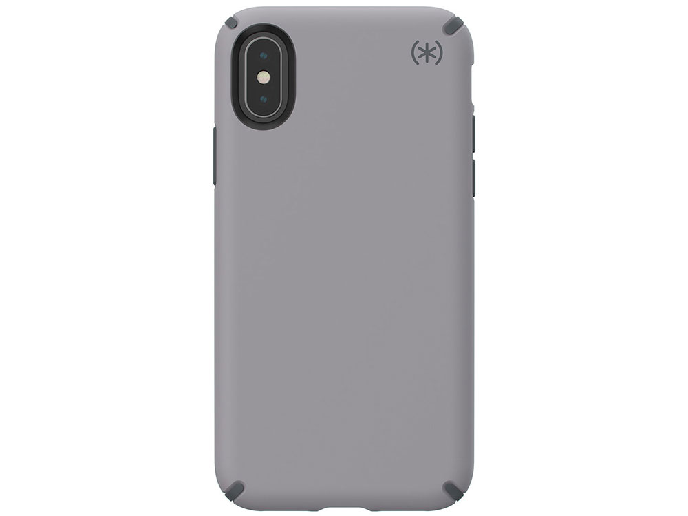 

Чехол Speck Presidio Pro для iPhone XS/X. Материал пластик. Цвет серый.