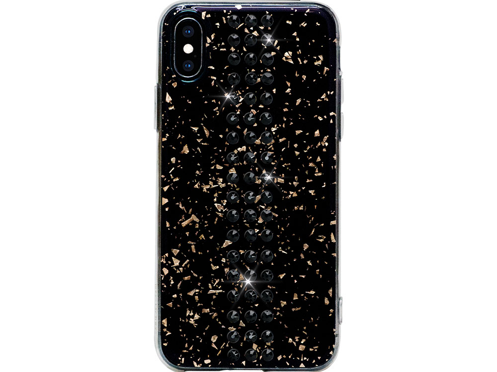 

Чехол Bling My Thing для iPhone XS/X, с кристаллами Swarovski. Материал пластик. Коллекция Stripe (ipxs-st-bk-jet)