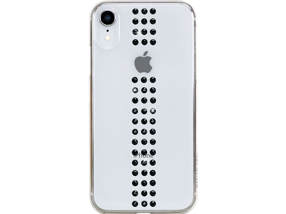 

Чехол Bling My Thing для iPhone XR с кристаллами Swarovski. Материал пластик. Коллекция Stripe. Дизайн Jet