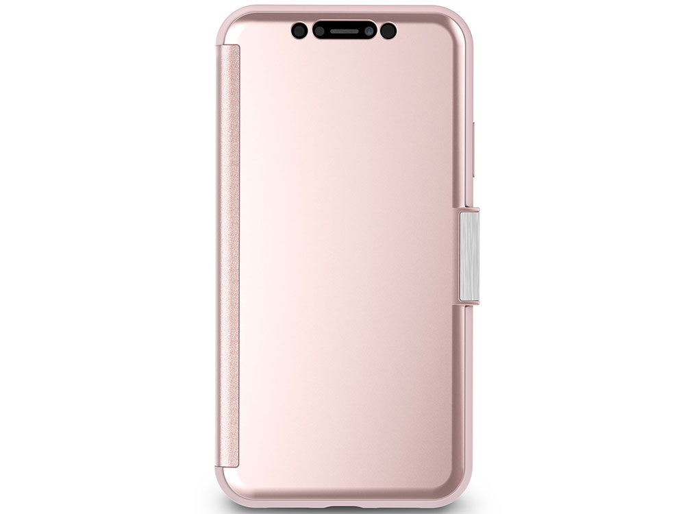 

Чехол-книжка Moshi StealthCover для iPhone XR. Материал пластик, полиуретан. Цвет розовое шампанское