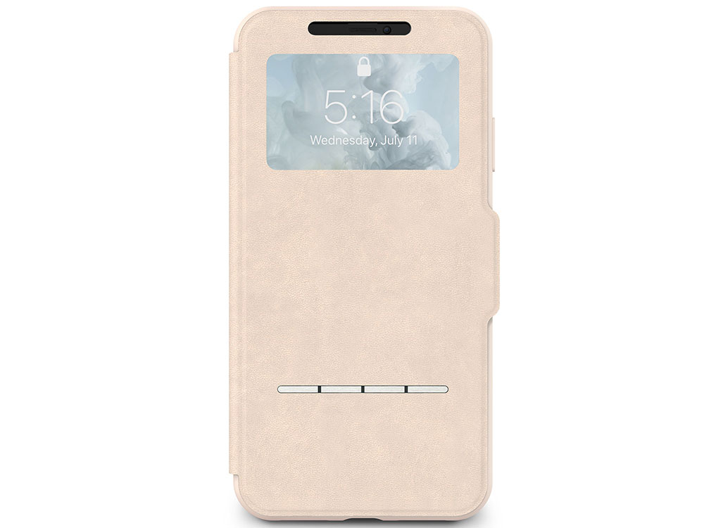 

Чехол-книжка Moshi SenseCover для iPhone XS Max. Материал пластик, полиуретан. Цвет сахара бежевый.