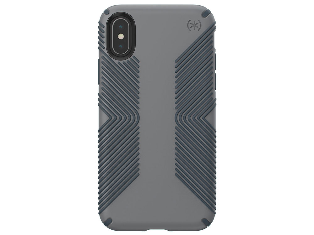 

Чехол Speck Presidio Grip для iPhone XS/X. Материал пластик. Цвет серый.