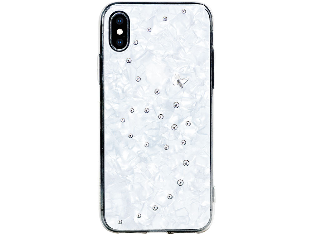 

Чехол Bling My Thing для iPhone XS/X, с кристаллами Swarovski. Материал пластик. Коллекция Papillon.