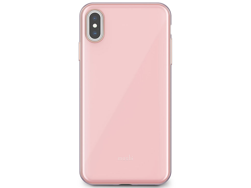 

Чехол Moshi iGlaze для iPhone XS Max. Материал пластик. Цвет розовый.