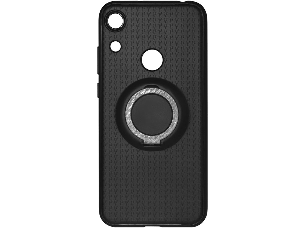 Чехол с кольцом-держателем для Huawei Honor 8A DF hwBlackRing-01 (black)