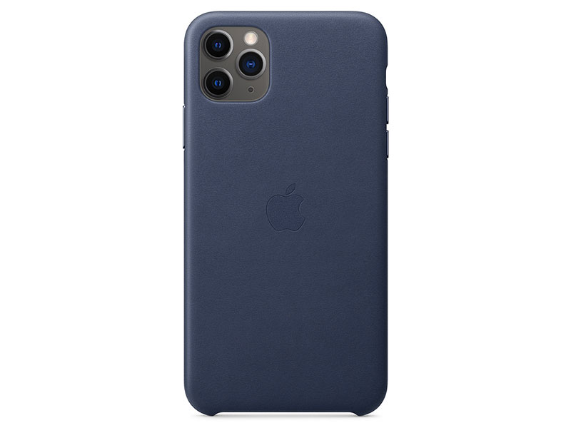 

Чехол-накладка для iPhone 11 Pro Max Apple Leather Case Midnight Blue клип-кейс, кожа